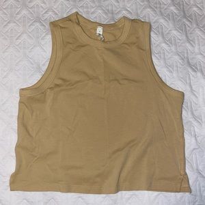 Lululemon Classic Fit Cotton Blend Tank, Size 6, Color Prosecco. Used condition